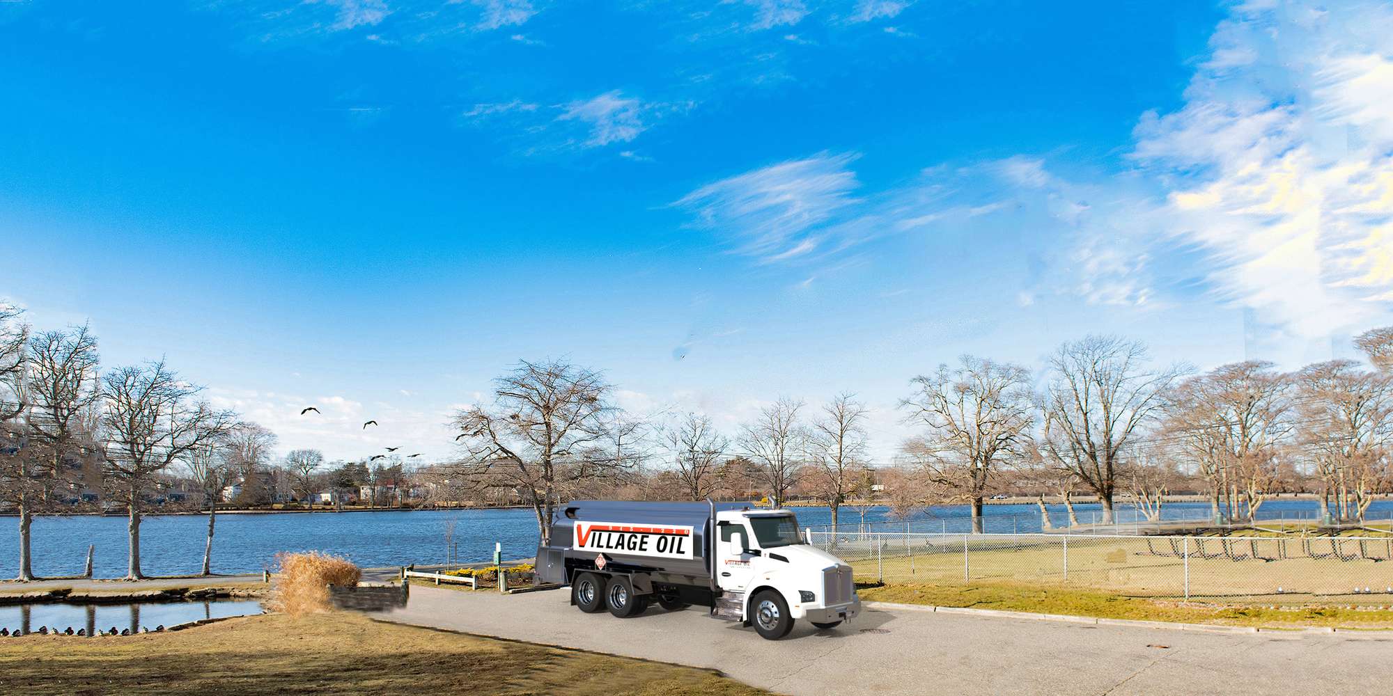 Photo of a truck delivering heating oil